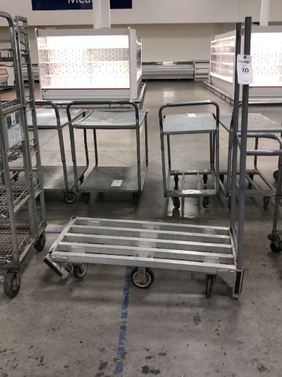 Aluminum Dummage Cart With Poles