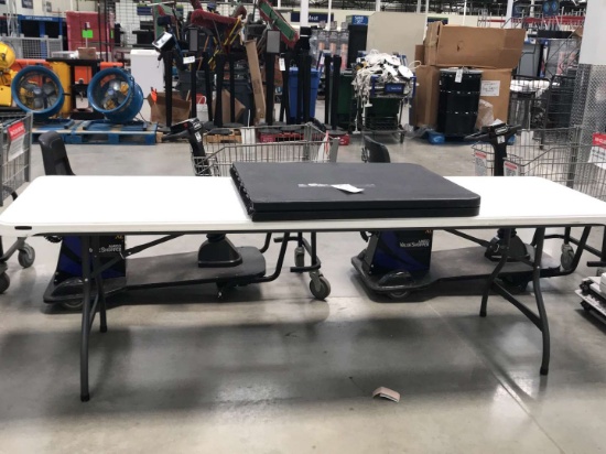 (1) 8ft and (1) 6ft Lifetime Folding Tables