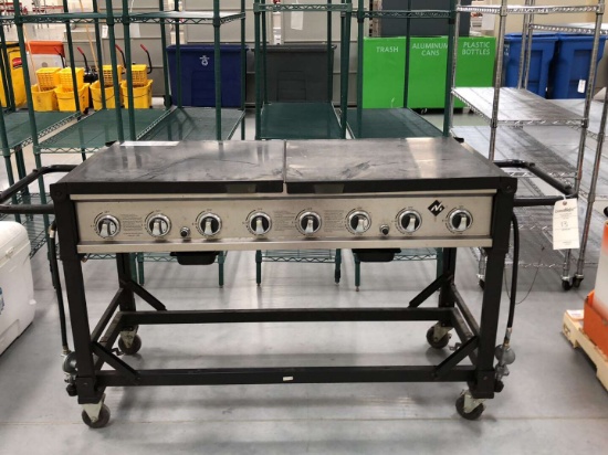 8-Burner Propane Grill with Cart
