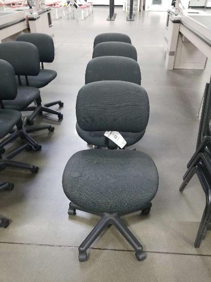 Padded Seat and Back Rolling Office Chairs