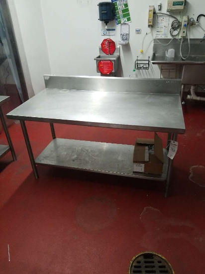 Winholt Stainless Steel 6ft Table With Lower Shelf