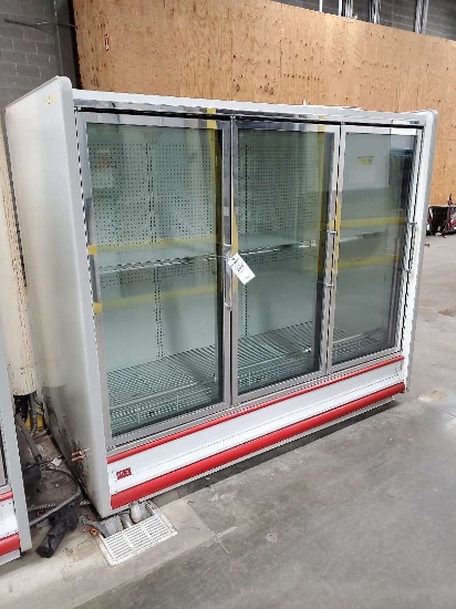 Kysor/Warren Model Number: QIV5V14-03UN, Three Door Glass Freezer