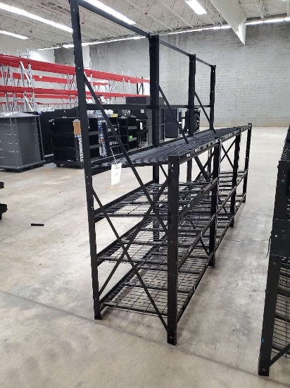 Three Station Heavy Duty Rolling Battery Rack