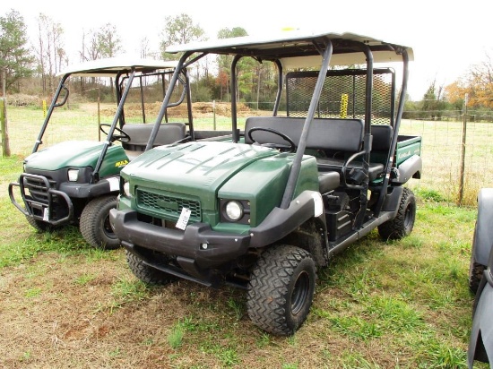 2011 KAWASAKI MULE 4010 TRANS, 4WD, ATV, S/N JK1AFCR19BB511854, POWER STEERING, FUEL INJECTED, 4 SEA