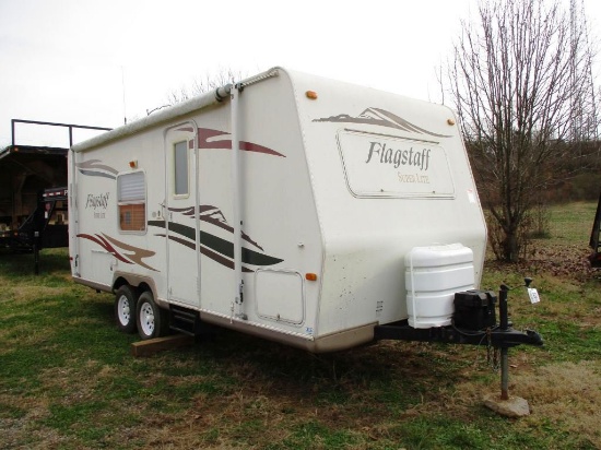 2007 FLAGSTAFF 23 LB T/A CAMPER, VIN 4X4TFLY227D0963510, 23', BUNK BEDS