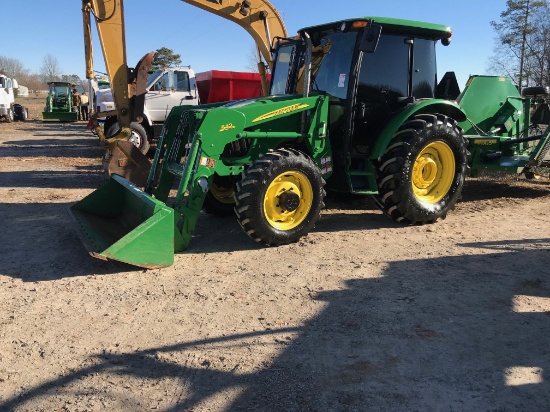 JOHN DEERE 5425 4X4, S/N LV5425R345742, JD 542 FEL, ECAB, DUAL HYD, 3PTH, 540 RPM/PTO, 1,250 MTR HRS