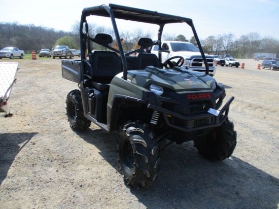 2013 POLARIS RANGER 800 EFI 4X4 ATV, S/N 4XATH75A3D2292579, MANUAL DUMP BED, OROPS, 415 MTR HRS