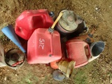GAS CANS, OIL CANS, AND FUNNELS