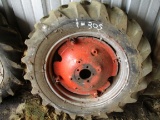 TRACTOR TIRE, 9.5 X 24 WITH WHEEL AND RIM