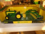 JOHN DEERE 330 TRACOTR AND HAY RAKE, TOY TRACTOR