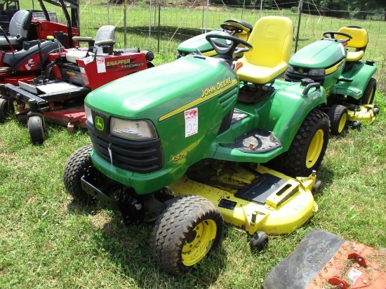 JOHN DEERE X575 4X4, 60' DECK, HYD DRIVE/POWER STEERING, HYD DECK, S/N M0X575C030170