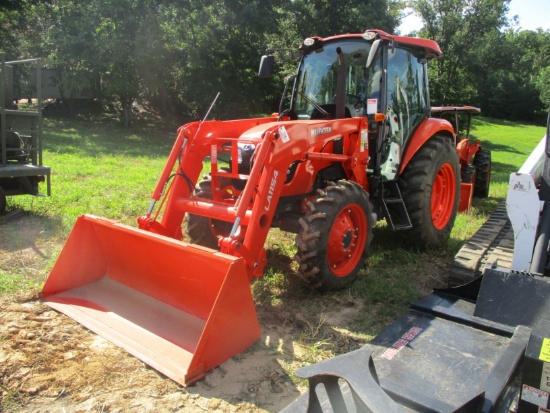 2014 KUBOTA M7060D 4X4, S/N 52892, LA1154 FEL W/GPB, ECAB, A/C, SINGLE HYD, GRAMMER SEAT, 3PTH, 540