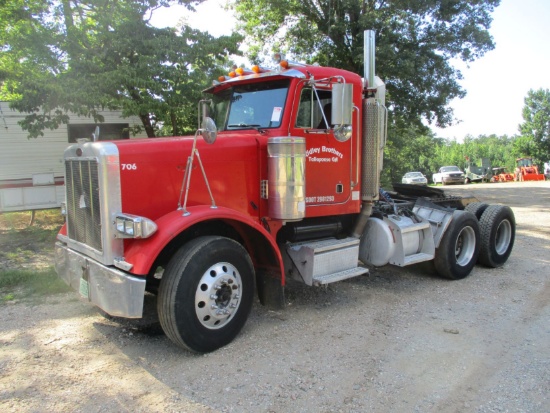 2002  PETERBILT T/A T/T, VIN 1XP5DU9X02N575172, CAT ENG, 10 SPD TRANS, AIR SUSP, 365,249 ODO MILES