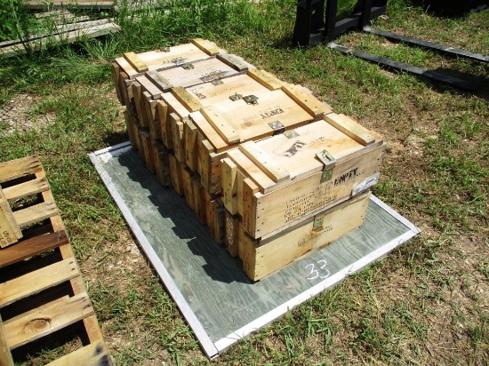 WOODEN AMMO BOXES