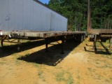 48' FLATBED DUAL TANDEM TRAILER, S/N N/A, BILL OF SALE ONLY