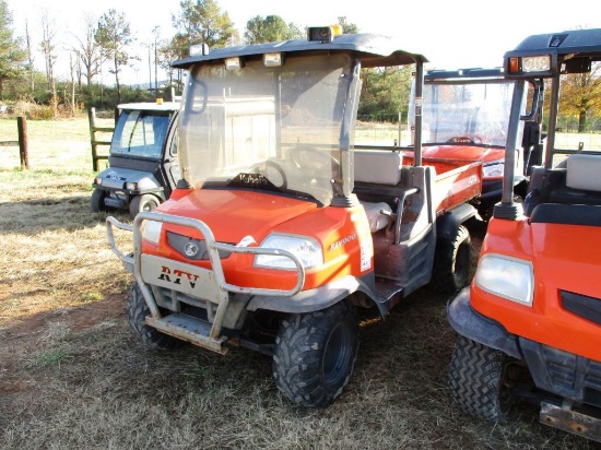 KUBOTA RTV 900 DIESEL 4X4 ATV, S/N 81467, WINDSHIELD, OROPS, MANUAL DUMP BED