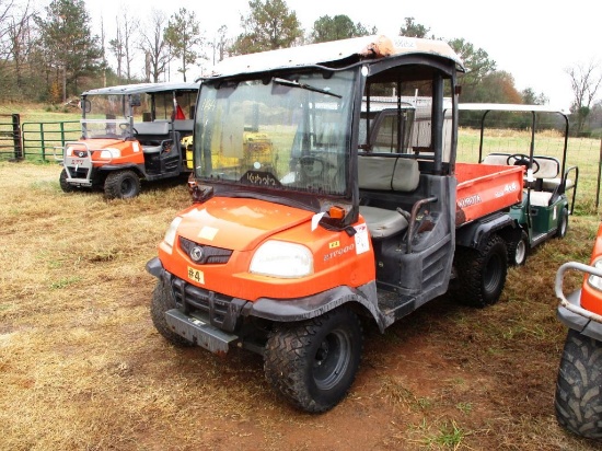 KUBOTA RTV900 4X4 ATV, S/N#88262 DIESEL ENGINE, OROPS, MANUAL DUMP BED