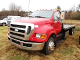 2009 FORD F650 XLT SUPER DUTY ROLLBACK, VIN 3FRWF66H49V158079, 6.7 CUMMINS ENG, ALLISON A/T, 21' JER