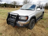 1999 TOYOTA 4 RUNNER, VIN JT3GN86R3X0115467, V6 A/T, 262168 ODO MILES, TITLE DELAY