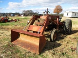 ALLIS CHALMERS D17 FARM TRACTOR, CASE 60 FEL W/GPB, 3PTH, AUX HYD