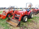 BRANSON 2810 4X4 FARM TRACTOR, S/N N/A, BRANSON FEL W/GPB, OROPS, 3PTH, 540 PTO, 419 MTR HRS