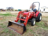 BRANSON 3510 4X4 FARM TRACTOR, BRANSON FEL, OROPS, 3PTH, 540 PTO, NEW ENG, 416 MTR HRS