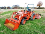 KUBOTA B2150 4X4 FARM TRACTOR, S/N N/A, LA350 FEL W/GPB, OROPS, 3PTH, 540 PTO