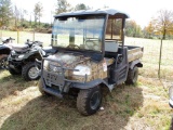 KUBOTA RTV900 4X4 DIESEL ATV, S/N KRTV900A51036171, POWER STEERING, WINDSHIELD, OROPS, HYD DUMP BED,