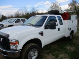 2008 FORD F350 XL SUPER DUTY SVC TRUCK, VIN 1FTWX31R88EE29017, 6.4L POWERSTROKE ENG, A/T, 8' SVC BED