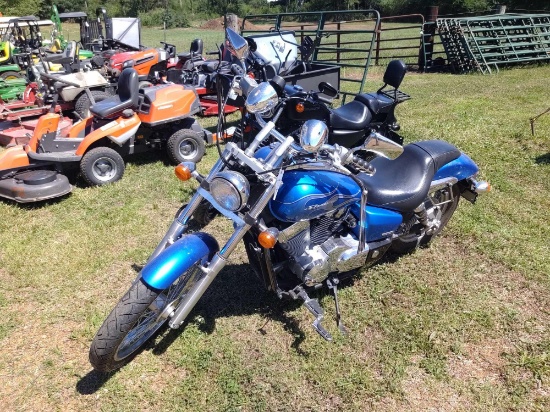 2008 HONDA SHADOW 750, VIN JH2RC53418M100517, 27,600 OD MILES