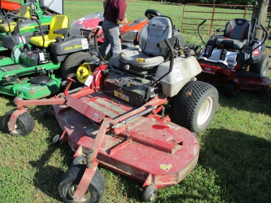 EXMARK ZERO TURN MOWER, MODEL LZZ6KC724, S/N 221081, COMMERCIAL 72' DECK, KOHLER 26EF5 MOTOR, 686