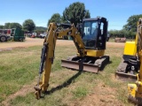 CAT 303.5D CR MINI EXCAVATOR, S/N CAT3035DTRHP01935, ECAB, 6' PUSHBLADE, 12'' TRACKS, 1569 MTR HRS