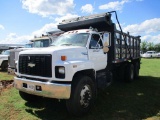 1995 CHEVY KODIAK, VIN 1GBT7H4J1SJ109692, CAT 316, 8 SPD W/LO LO, 17-18 YARD DUMP, ELEC TARP, LEAF