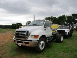 2011 FORD F750 XLT SUPER DUTY, VIN 3FRWF7FL3BV091488, S/A TRUCK TRACTOR, 300 HP, ISM CUMMINS A/T,