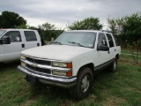 1999 CHEVY TAHOE LT 4X4, VIN 1GNEK13R9XJ497142, V8 ENG, A/T, 216,488 ODO MILES