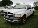 2005 DODGE RAM 1500 4X4, VIN 1D7HU18NX55168047, 4.7L, V8 MAGNUM, A/T, 4 DOOR, 302,513 ODO MILES