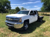 2016 CHEVROLET 3500 HD 4X4, VIN 1GB4KYC88GF105179, 6.6 L DURAMAX ENG, ALISON A.T, 9' BED, 4 DOOR,