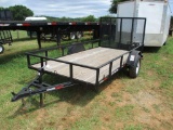 2018 CLAYS TRAILER, 6'X12', 3500 LB AXLE, 15'' TIRES, 4' RAMP