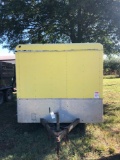 12' T/A BOX TRAILER, VIN 4DCEB22267600, BOSO