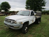 1998 DODGE RAM 3500 V8 MAG, VIN 3B6MF3657WM270616, ENG V8 MAG, A/T, 4WD, 9' BED W/LIFT GATE, 226,359