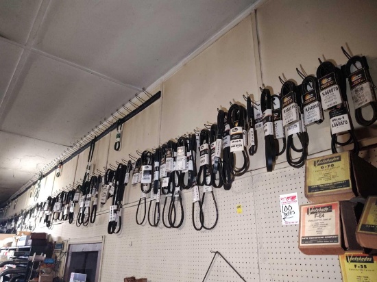 V-BELT LOT ON THE NORTH WALL