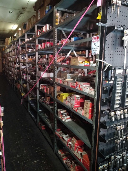 CONTENTS 4 SHELF UNITS TOTAL 32 INDIVIDUAL SHELVES (NORTH HALF OF ROW)