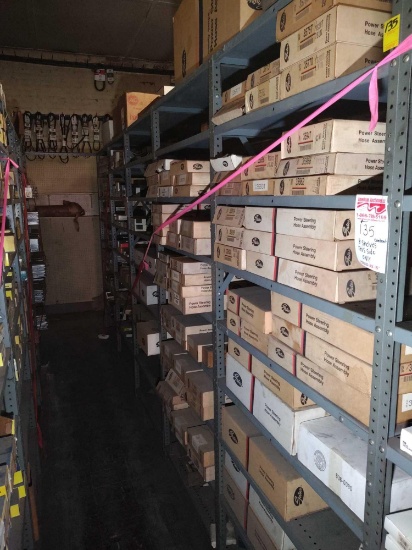 CONTENTS 4 SHELF UNITS TOTAL 32 INDIVIDUAL SHELVES (NORTH HALF OF ROW)
