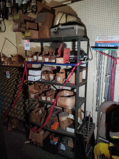 SHELVING UNIT AND CONTENTS