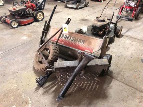 SULKIE ATTACHMENT AND CRAFTSMAN LAWNSWEEPER