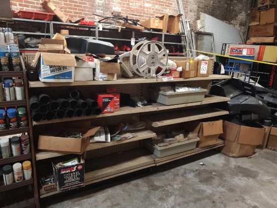 (2) 4' DOUBLE SIDE DISPLAY SHELVES