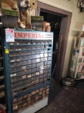 MISC. NUTS, BOLTS AND BRASS FITTINGS INCLUCDING DISPLAY
