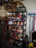 SHELVING UNIT AND CONTENTS