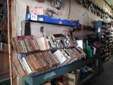 LOT OF MISC PARTS MANUALS AND RACK