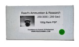 20 ROUNDS REEDS AMMUNITION & RESEARCH 250-3000 (.250 SAV) 100 GR REM PSP